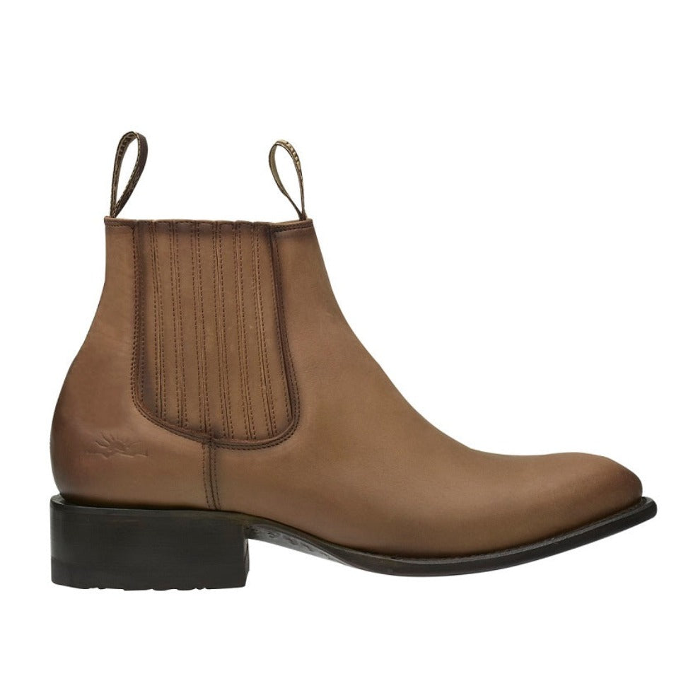 Rio Grande Western Ankle Boots For Men Leather Sole