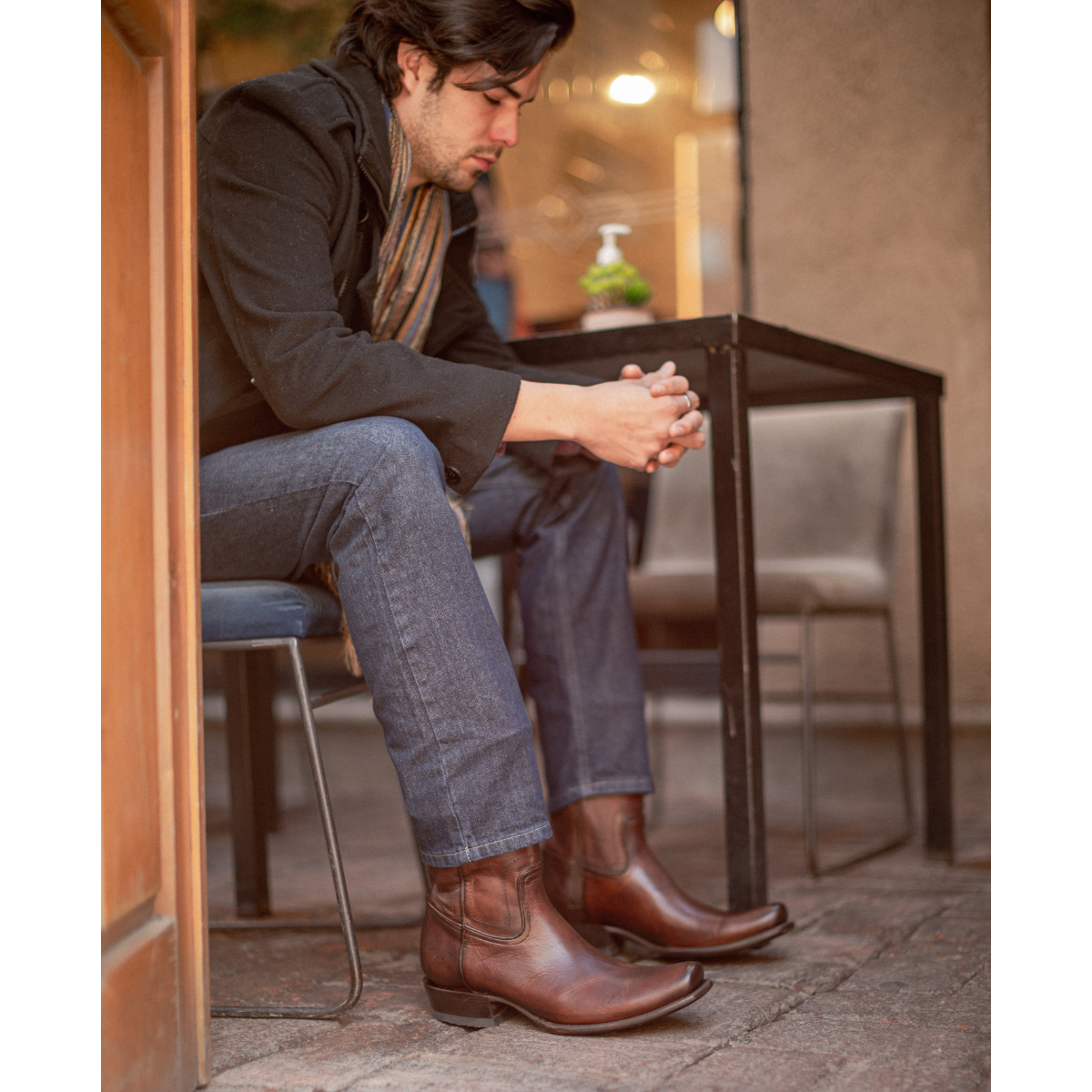 Rio Grande Men's Marco Casual Leather Boots - Square Toe