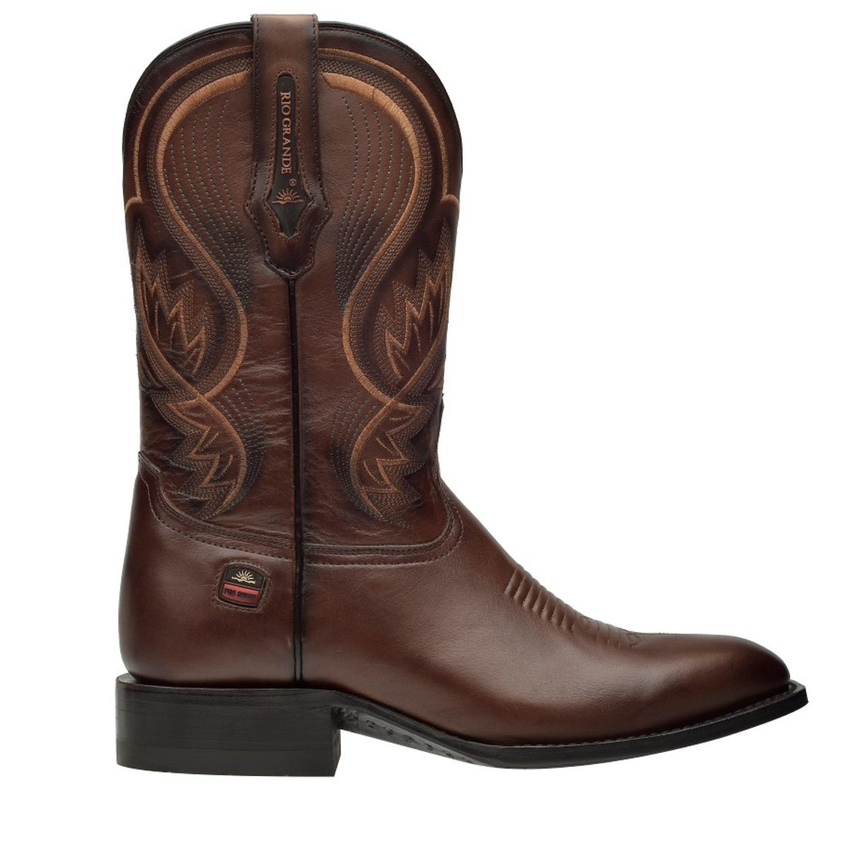 Rio Grande Men's Casual Oval Toe Cowboy Boots with Zipper